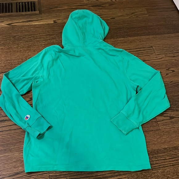 Champion lightweight green hoodie sz medium - Picture 5 of 6